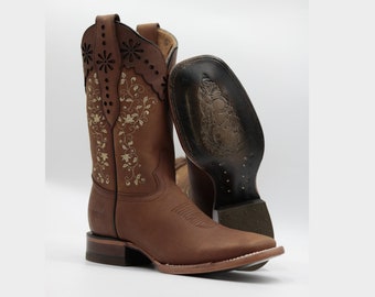 Botas vaquera flores | Etsy México
