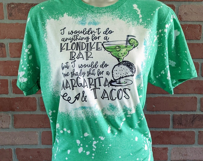 Margaritas & Tacos Bleached T Shirt