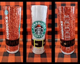 20 ounce Christmas Santa Starbucks tumbler