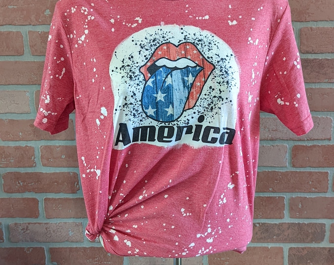 America Tongue & Lips T-Shirt