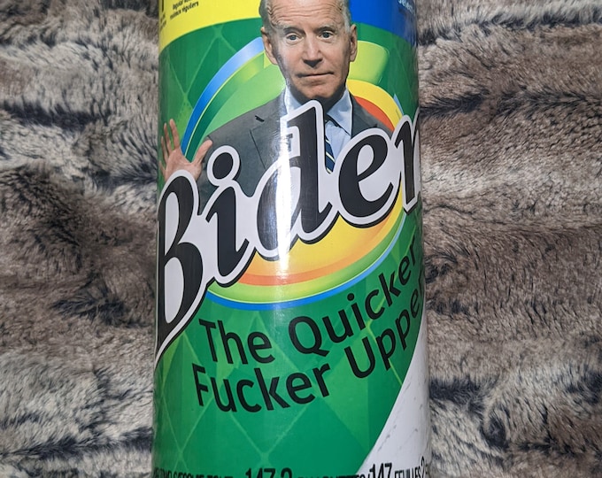 Joe Biden 30oz ounce paper towel tumbler