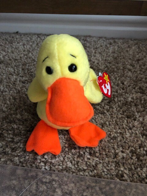 Quackers beanie baby errors on sale