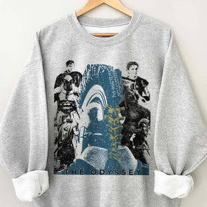Vintage grafisch T-shirt uit de jaren 90 met de tekst "The Odyssey Comfort Colors". afbeelding 2