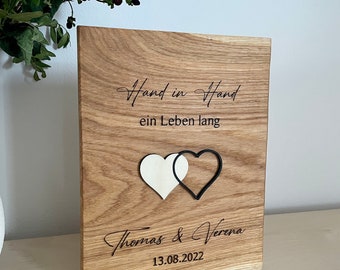 Hochzeitstag Jahrestag Hochzeitsschild Geschenk personalisiert