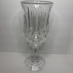 Seltene Vintage Better Homes & Gardens 2-teilige Sturmlampe aus geschliffenem Glas