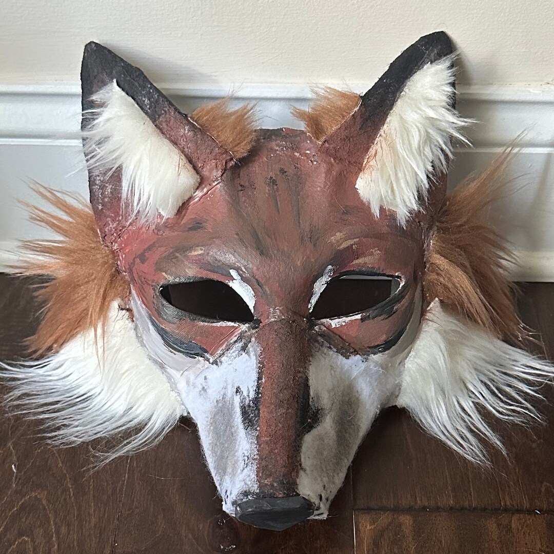 Red Fox Therian Mask Etsy Red Fox Therian Mask Etsy