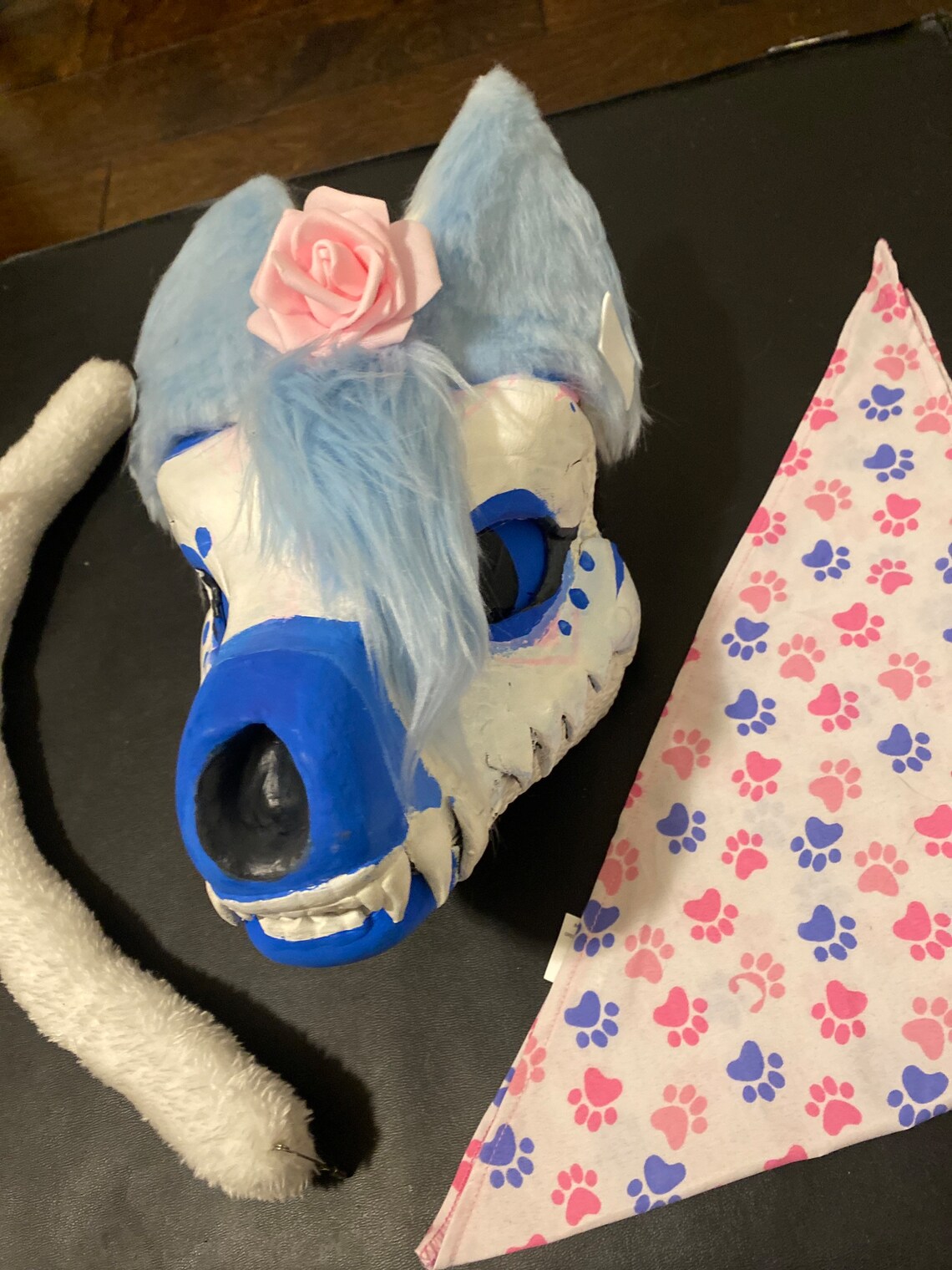 Dino Raptor Furry/fursuit Head Skull Dog Mask Moving Jaw Etsy