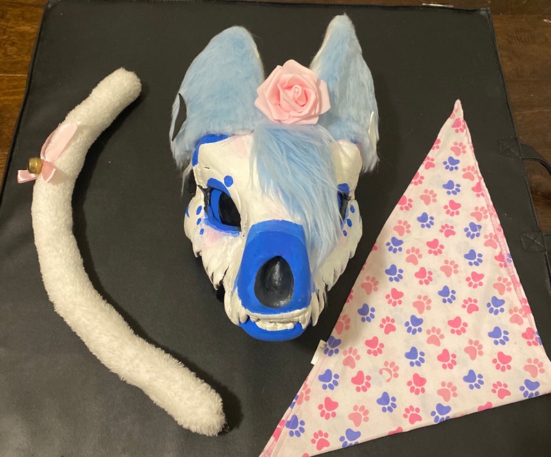 Dino Raptor Furry/fursuit Head Skull Dog Mask Moving Jaw Etsy Australia