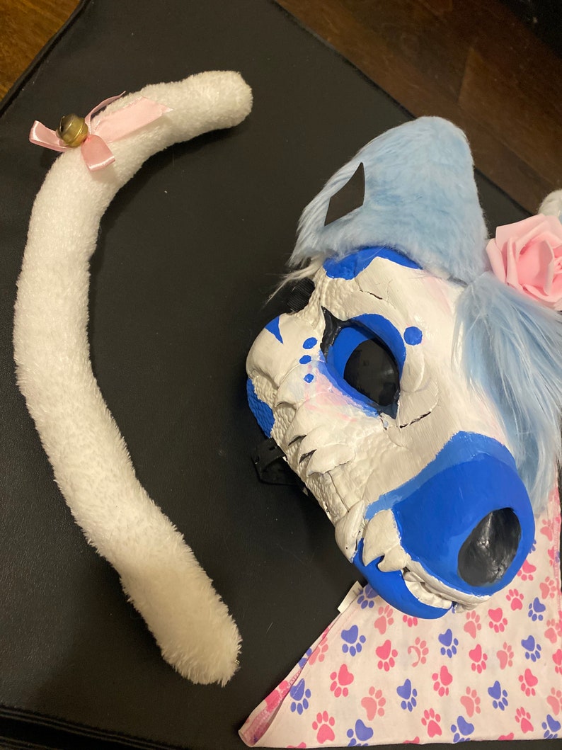 Dino Raptor Furry/fursuit Head Skull Dog Mask Moving Jaw Etsy Hong Kong