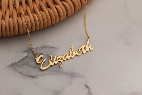 Silver Name Necklace Personalized Jewelry Gifts for Daughter