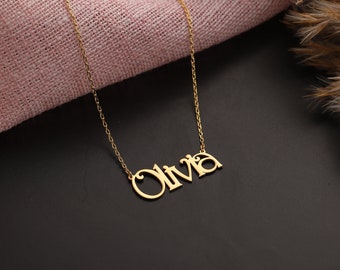 Dainty Graduation Gifts for Her, Sterling Silver Name Necklace, Handmade Jewelry, Script Name Necklace, Dainty Bridesmaid Gifts