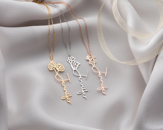 16th Birthday Gifts for Her, Best Gifts for Teen Girls, Daughter Jewelry, Unique Custom Gifts, Teenage Girl Jewelry, Birth Flower Necklace - Etsy