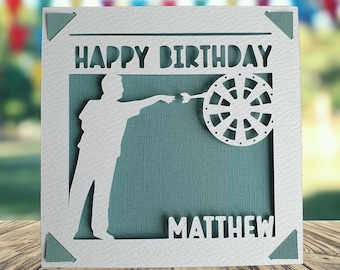 Cible De Fléchettes – Carte D'anniversaire Pour Papa, Maman