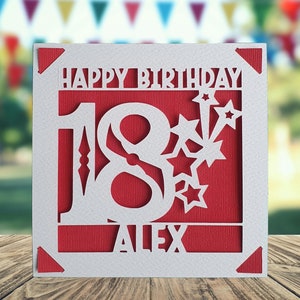 Carte personnalisée joyeux anniversaire Milestone Age, 16e, 18e, 21e, 30e, 40e, 50e, 60e, 70e, 80e, 90e, 100e, âge d'anniversaire