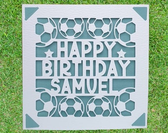 Football Shirt Birthday Card. Age Birthday Card. - Folksy - View #7