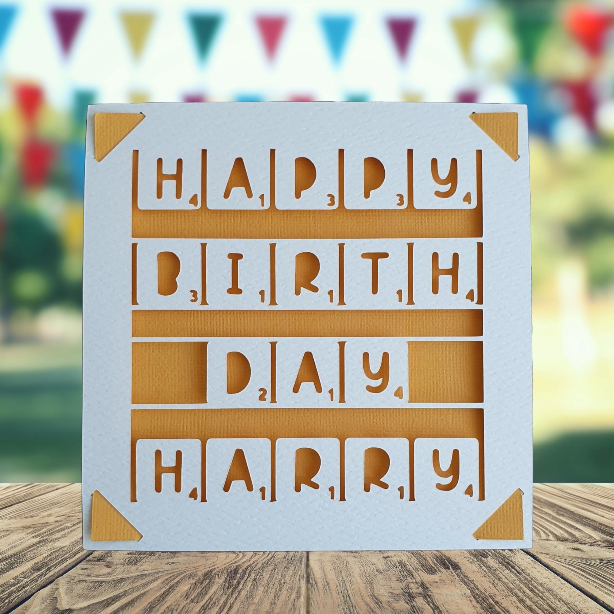 Scrabble Birthday Card, Scrabble Tiles Birthday Card, Happy Birthday Card  for Him Her, Word Game Birthday Card - Etsy