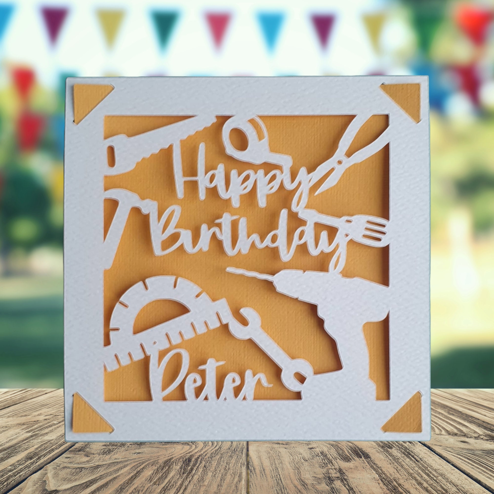 DIY Themed Birthday Card, Personalised Birthday Card for Handyman ...