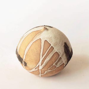 Wabi Sabi Ceramic Orb Vase – Spherical Studio Pottery Sculpture – One of a Kind Handmade Ceramic Art – Japandi Organic Modern Decor