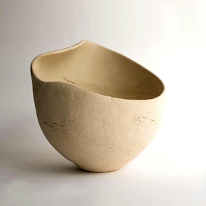 Handmade Wabi Sabi Ceramic Vase: Textured Earth Tones Vessel
