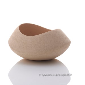 Modern minimalist ceramic centerpiece for living room