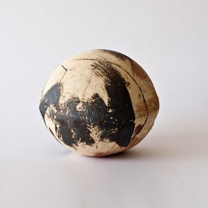Modern Ceramic Sculpture: Earth Tone Abstract Art