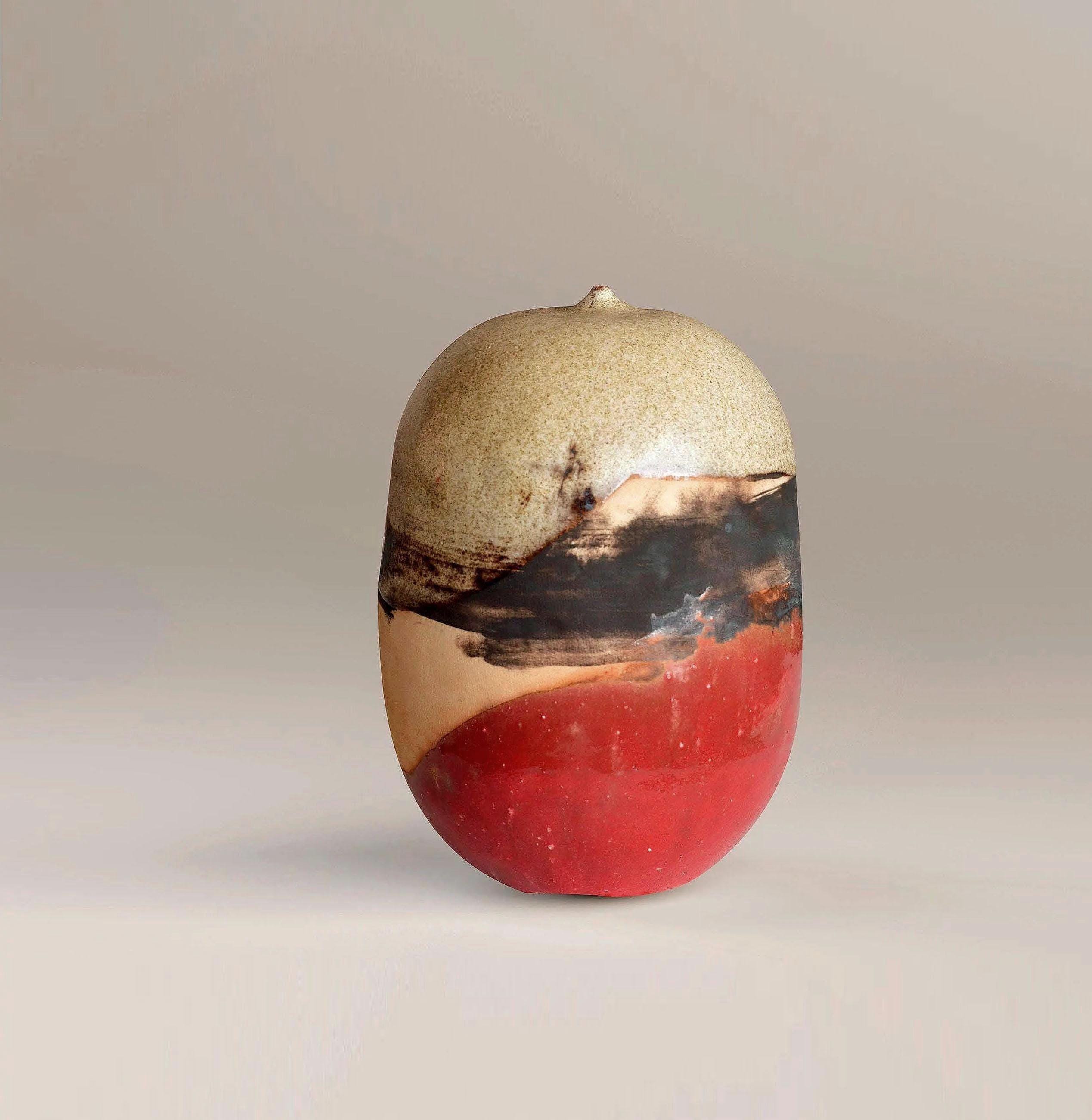 Japanese-style Sculptural Ceramic Vase