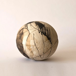 Handmade Ceramic Brutalist Sculpture: Abstract Clay Art