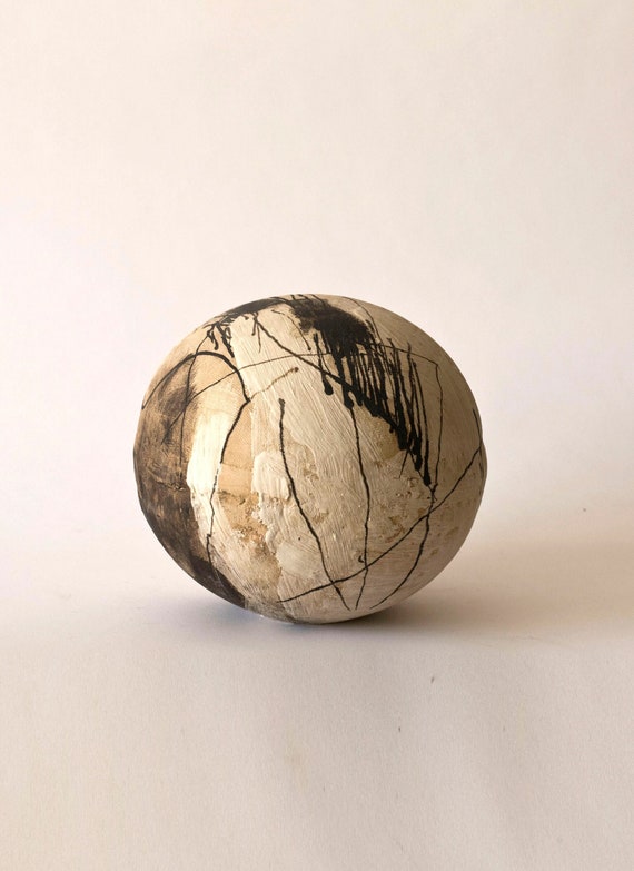Brutalist Art Ceramic Sculpture by Brand