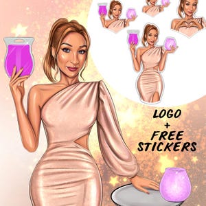 logo konsultanta, logo Candle Boutique, logo zapachowych wosków do topienia, logo firmy, logo kosmetyczki, sklep z kosmetykami