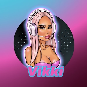 Gaming Logo, Custom Profile, Gaming Mascot, Cartoon portrait, Character Logo, Twitch Logo, caricature logo, game logo avatar