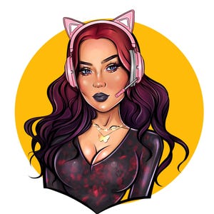 Gaming Logo, Custom Profile, Gaming Mascot, Cartoon portrait, Character Logo, Twitch Logo Custom Cartoon Logo, Digital Portrait Commission