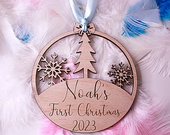 Baby First Christmas Bauble | First Christmas Decoration Tree Gift | Baby's First Christmas  | Personalized Bauble | Baby Christmas Ornament