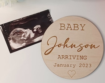 Custom Pregnancy announcement, Baby Coming Soon Plaque, Social Media Reveal, Photography Prop, Baby announcement, Baby Arriving, Coming soon