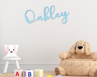 Personalised Wooden Name Sign Custom Nursery Wall Art Baby Room Decor Kids Bedroom Handmade Wood Letters Name Plaque Unique Baby Shower Gift