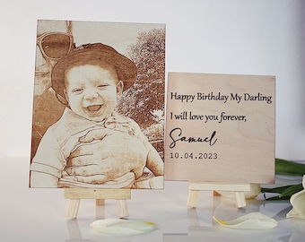 Wooden Engraved Photo | Custom Wood Portrait | Laser Engraved Photo | Photo on Wood | Personalsed Portrait | Photo Gift | Engraved photo