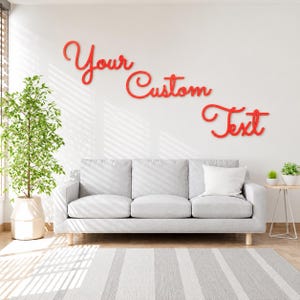 Custom Wood Words – Personalised Wall Sign, 4 Fonts, 18 Finishes, 20–150cm