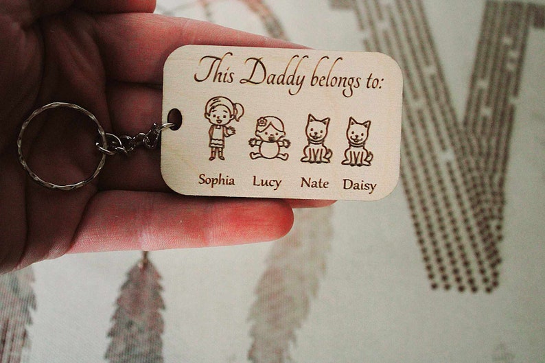 Dad Keyring