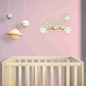 Personalised Wooden Layered Name Sign