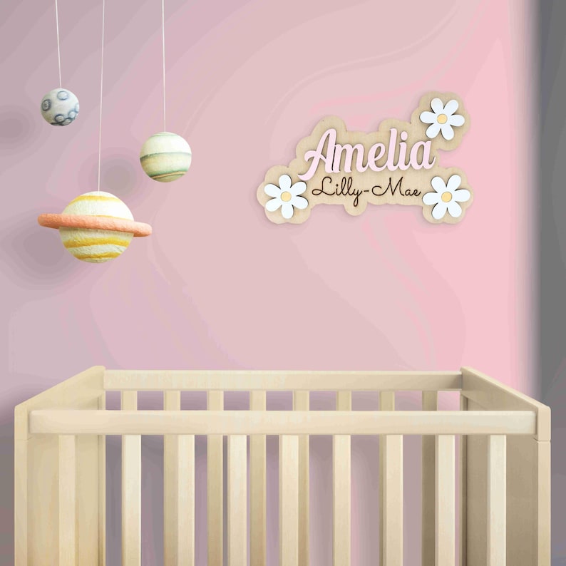 Personalised Wooden Layered Name Sign