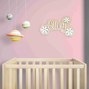 Wooden Layered Name Sign for Girls