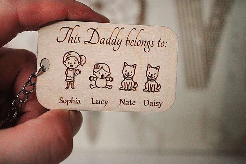 Dad Keyring