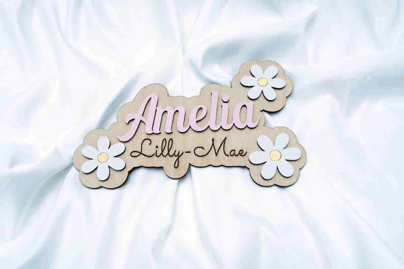 Personalised Floral Door Sign
