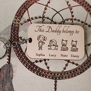 Dad Keyring