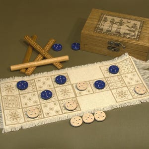 Royal Game of Ur - Canvas Board Game from Ancient Mesopotamia