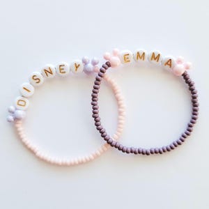 Disney bracelet, mickey mouse inspired bracelet, matching mouse bracelet set for kids, personalized seed bead bracelet, disney jewelry