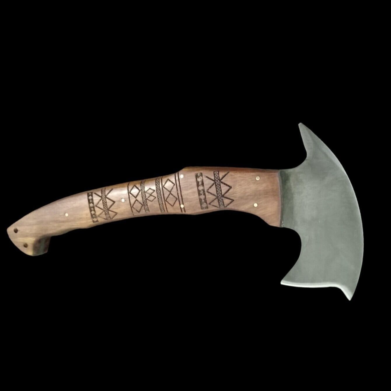 Handmade Compatible With Winkler Knives Tomahawk Axe Tribal Rnd Half