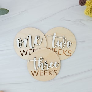 Disques d'événements marquants de la semaine, marqueurs d'événements marquants de la semaine pour bébé, cadeau de baby shower pour une nouvelle maman, cartes d'événements marquants de la semaine