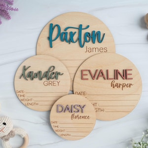 Geburtsankündigung für Krankenhaus, Namensschild für Neugeborene, Neugeborenen Foto Prop Disc, Neugeborenen Namensschild