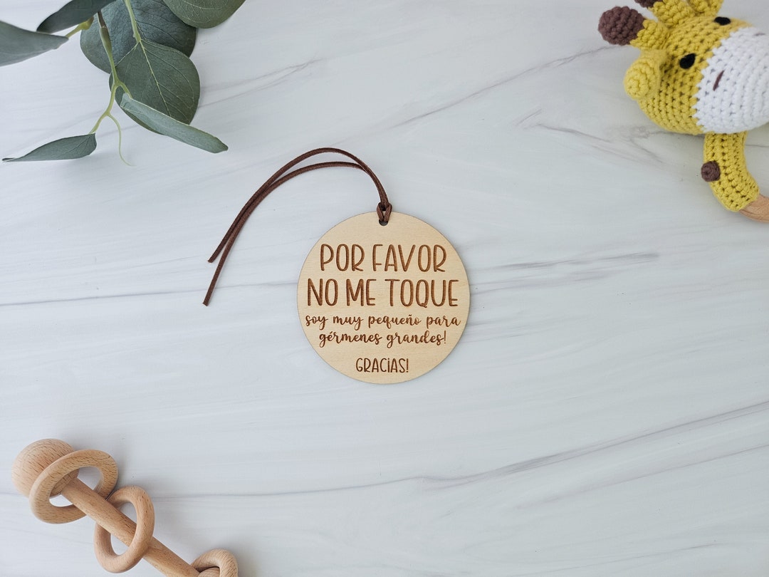 Spanish Baby Stroller Tag – No Touching Baby Sign – Newborn Germ Sign ...