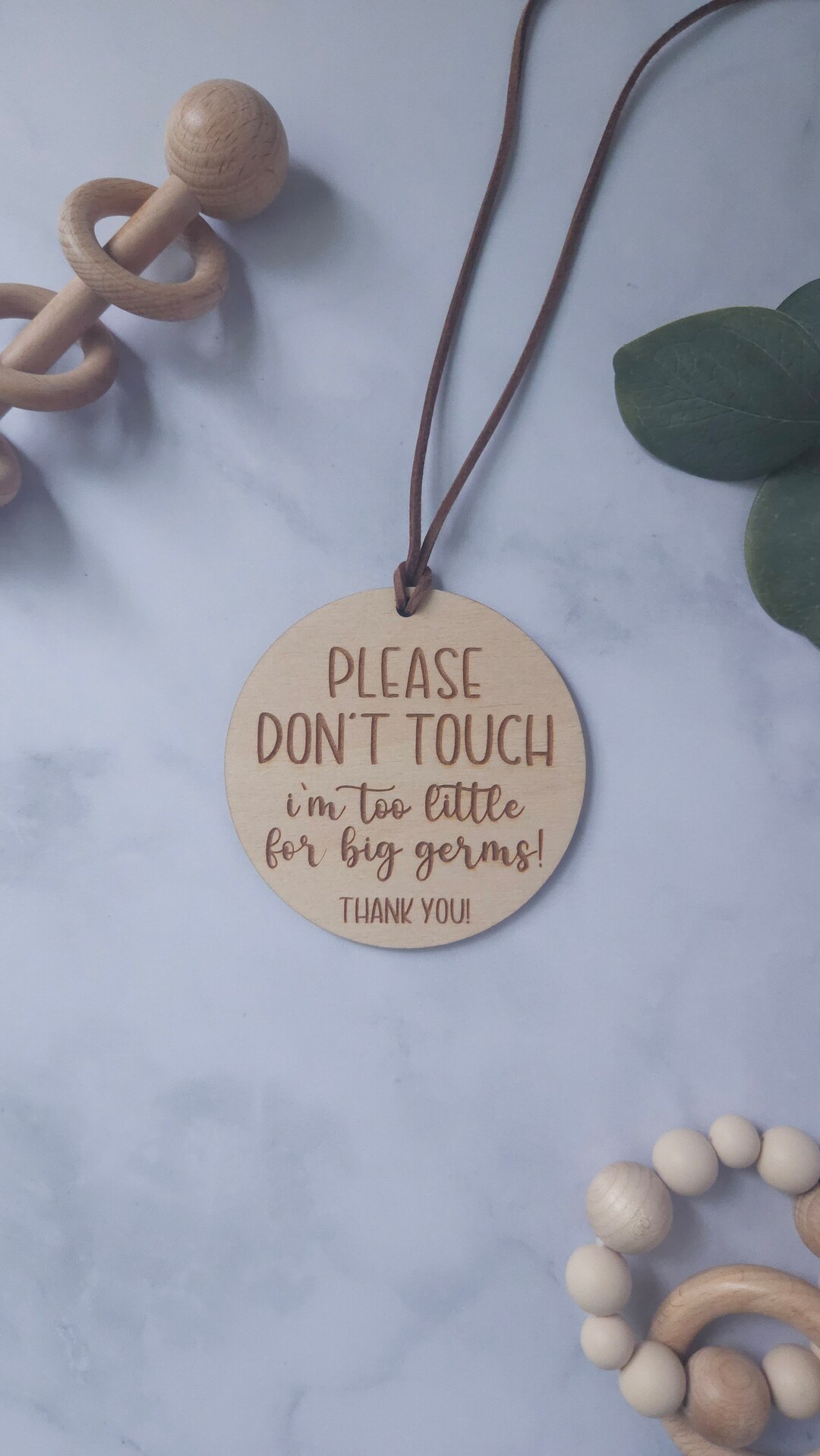 Please Do Not Touch Baby Sign, Stroller Sign, Car Seat Sign for Newborn